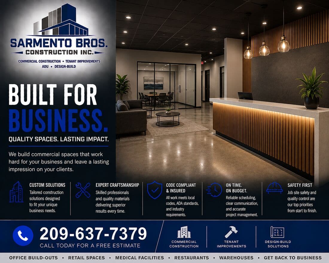 Commercial Interior Build-Outs — Sarmento Bros. Construction Inc. service overview