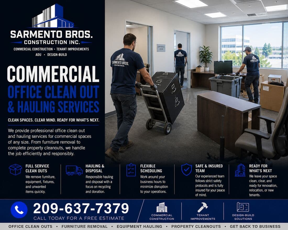 Commercial Maintenance — Sarmento Bros. Construction Inc. service overview