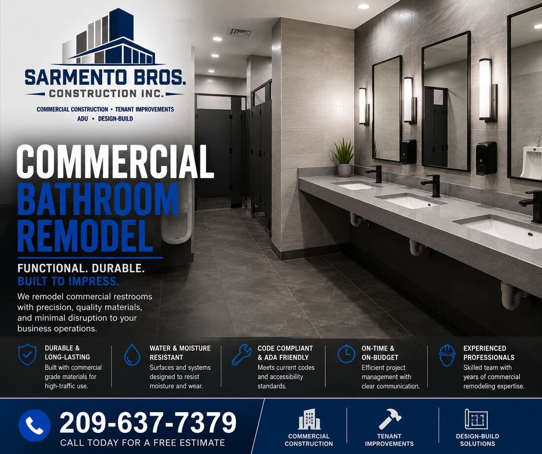 Bathroom Remodeling — Sarmento Bros. Construction Inc. service overview