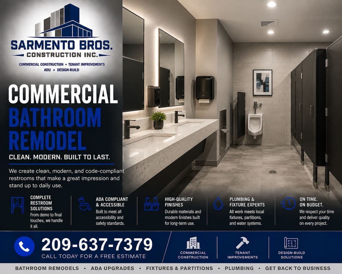 Bathroom Remodeling — Sarmento Bros. Construction Inc. service overview